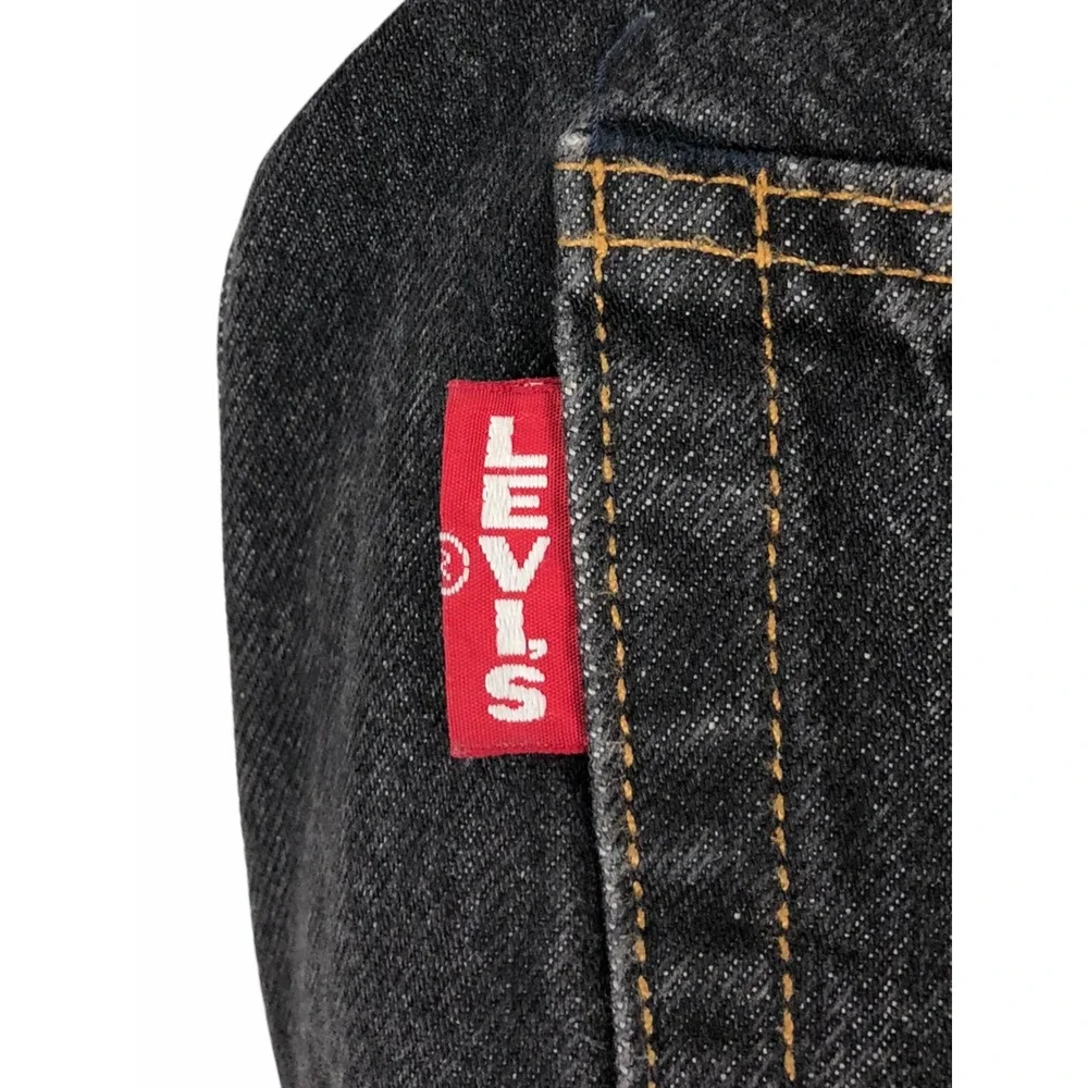 Levis Hi Ball Big E Roll Logo Stripe Jeans Mens 34 Blue Tapered Leg Inseam 28
